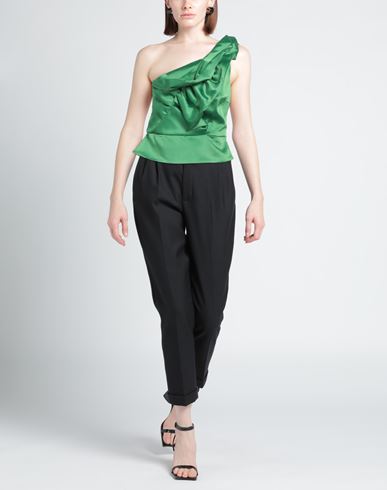 Woman Top Green Size M Polyester, Elastane