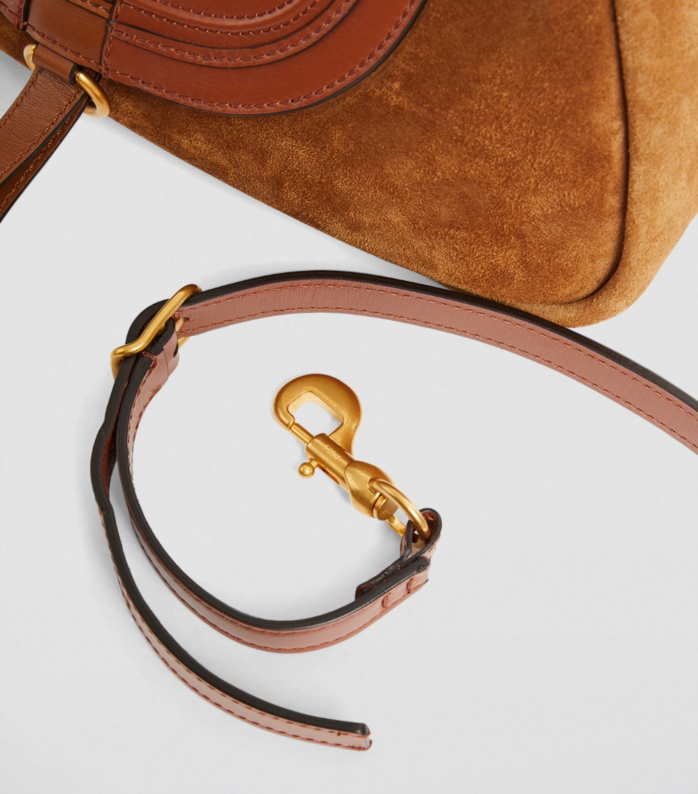 Suede Marcie Clutch Bag