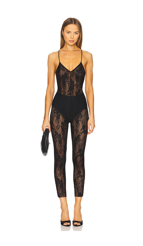 Norma Kamali Low Back Fara Slip Catsuit in Black. -  XXS also in L