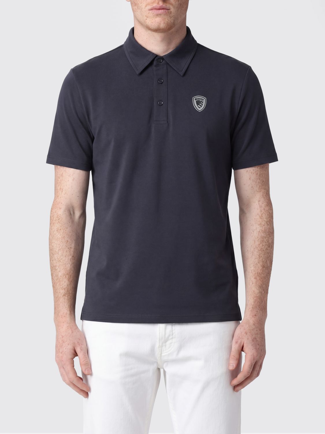 Polo Shirt Men color Blue