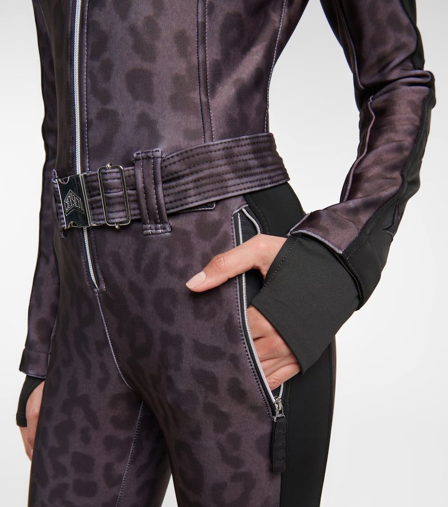 Magic Ghoster leopard-print ski suit