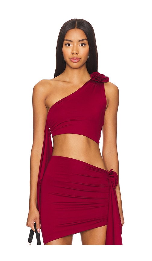 Lovers and Friends Cordelia Top in Burgundy. - M also in