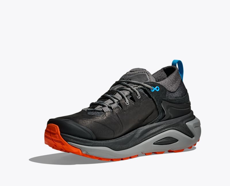 HOKA Men's Kaha 3 Low GTX Shoes in Black/Galactic Grey