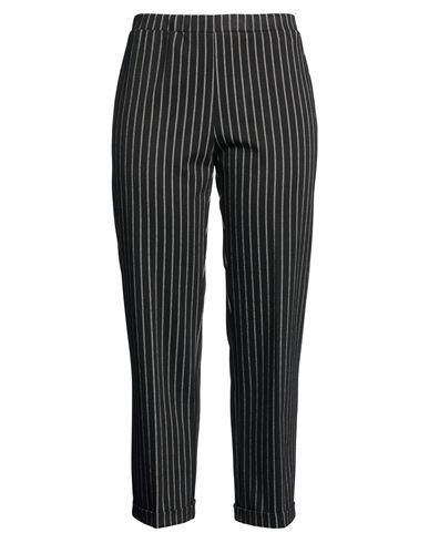 Woman Pants Black Size 8 Polyester, Viscose, Elastane