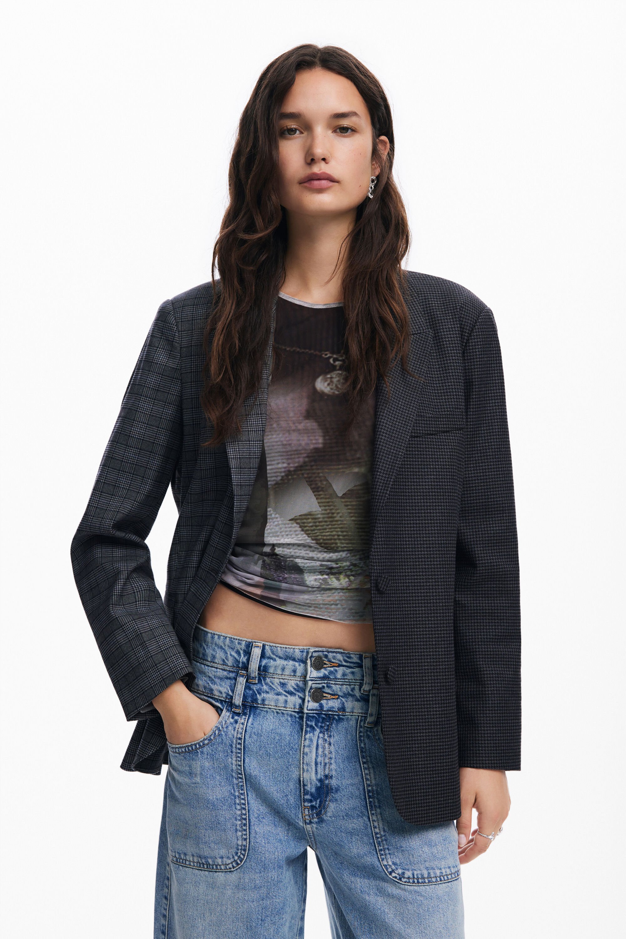 Asymmetric blazer