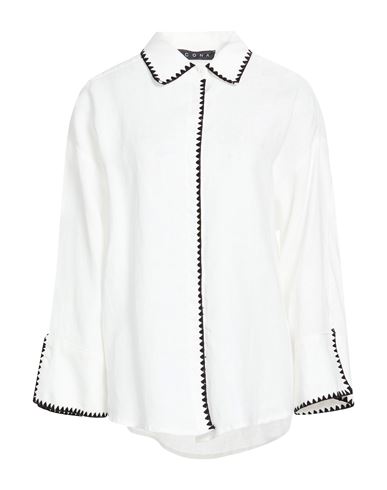 Woman Shirt White Size 12 Linen