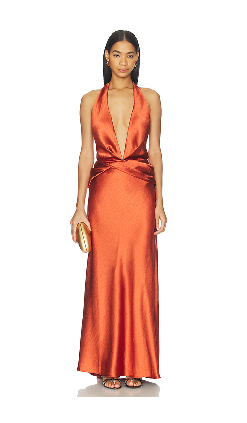 Arcina Ori Francesca Dress in Rust. XS. Also in S, M