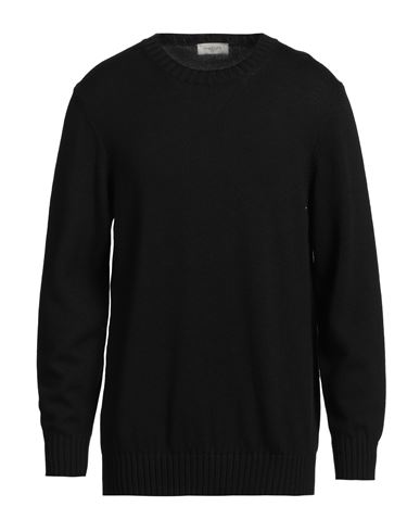Man Sweater Black Size 48 Virgin Wool