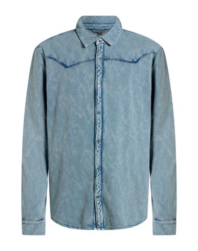 Man Shirt Light blue Size S Organic cotton, Polyester