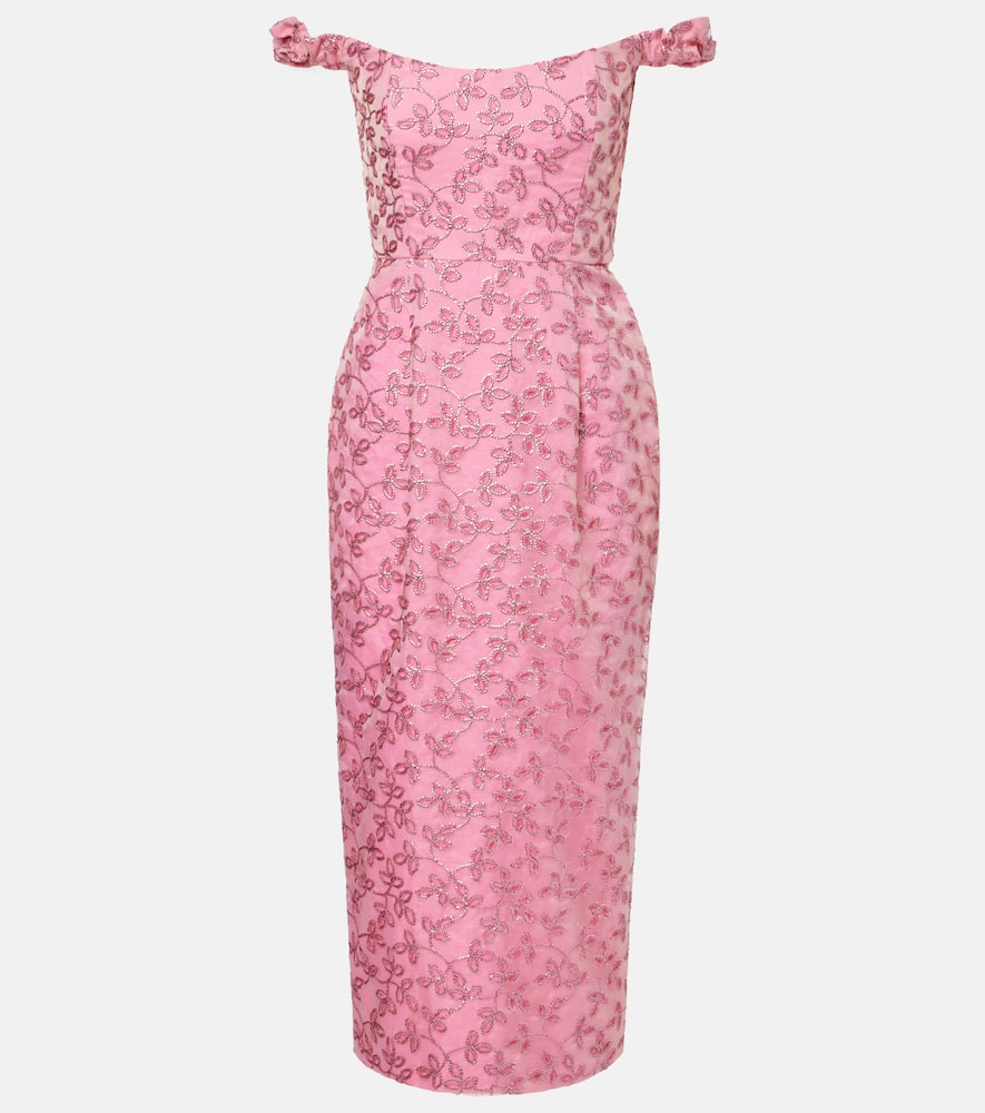 Amina sequined midi dress
