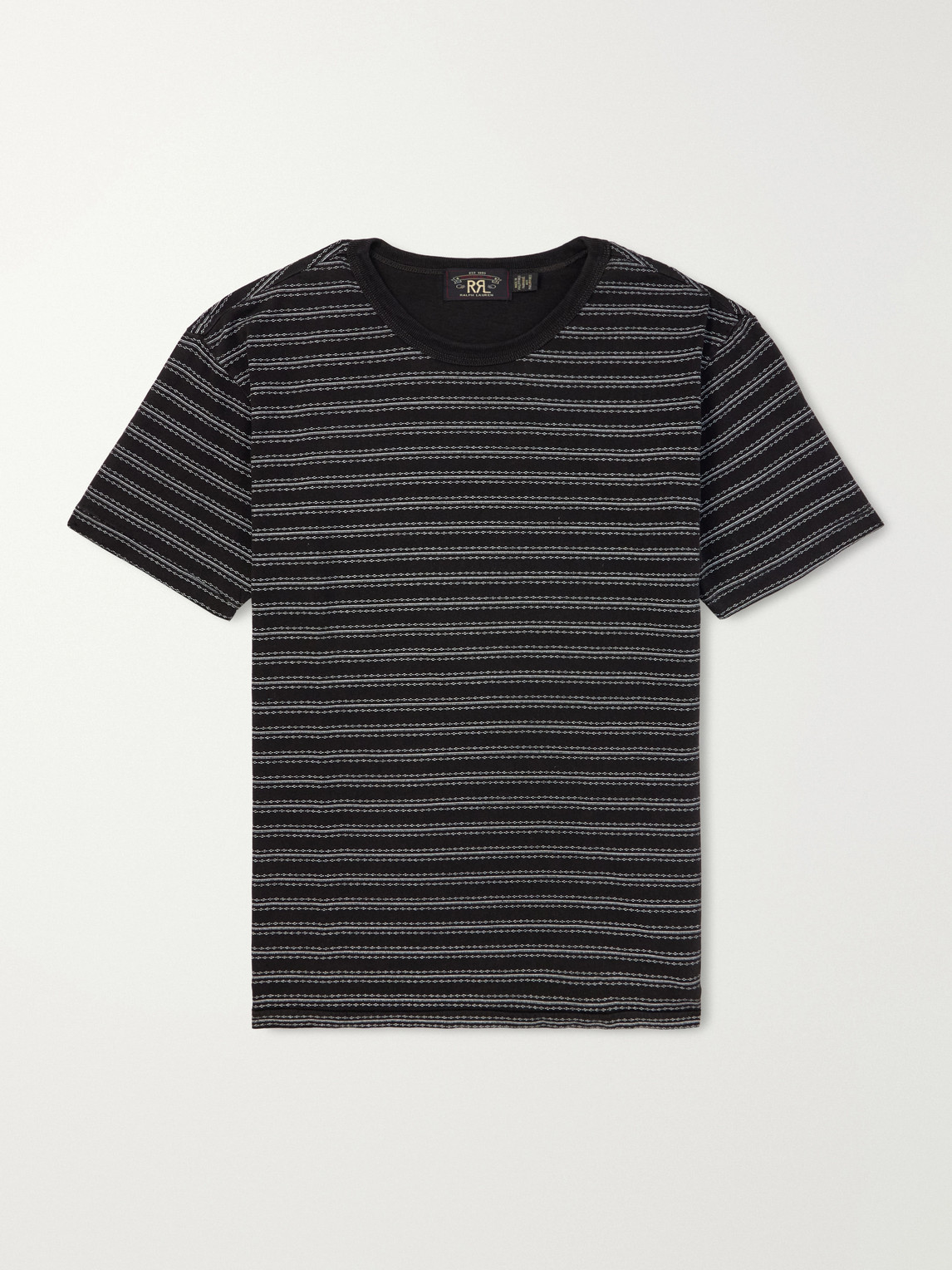 Striped Cotton-Jersey Jacquard T-Shirt
