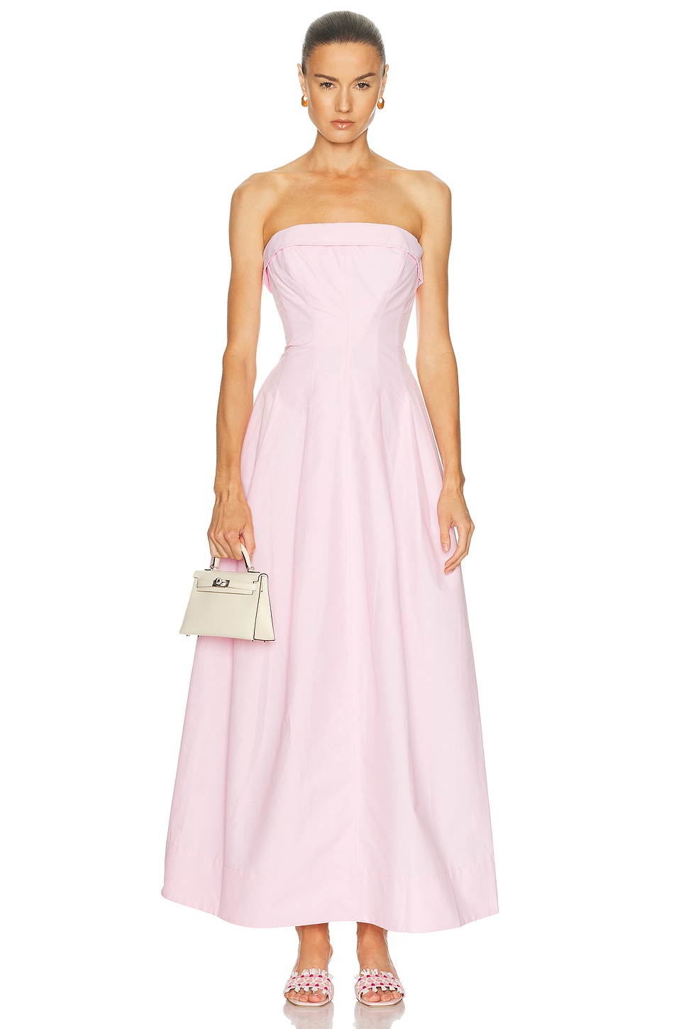 SIMKHAI Avril Bustier Dress in Daisy - Pink. 0 also , 4