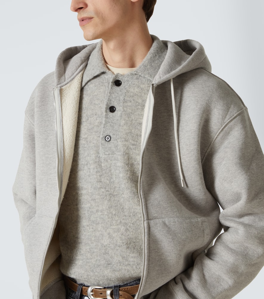 Our Legacy Rascal cotton jersey zip-up hoodie