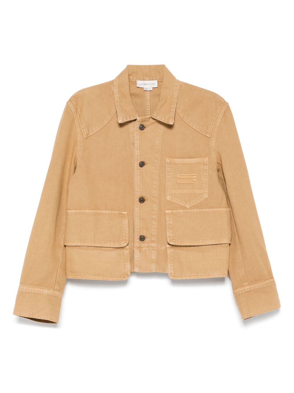 Victoria Beckham utility denim jacket - Brown