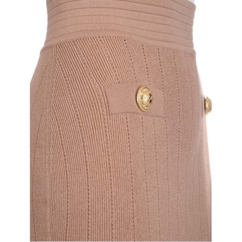 Decorative button mini skirt - Black