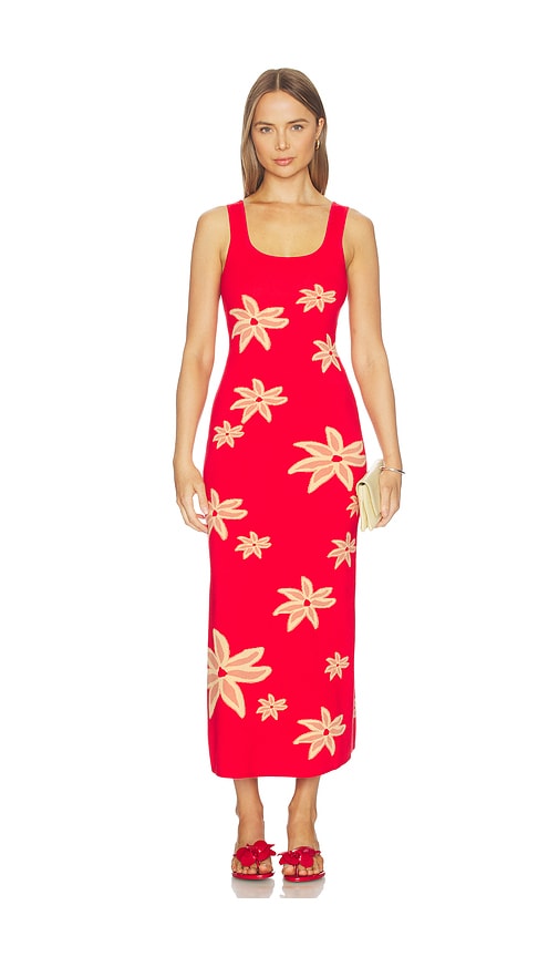 The Wolf Gang Aggie Maxi Dress in Red. - S also in XS, M