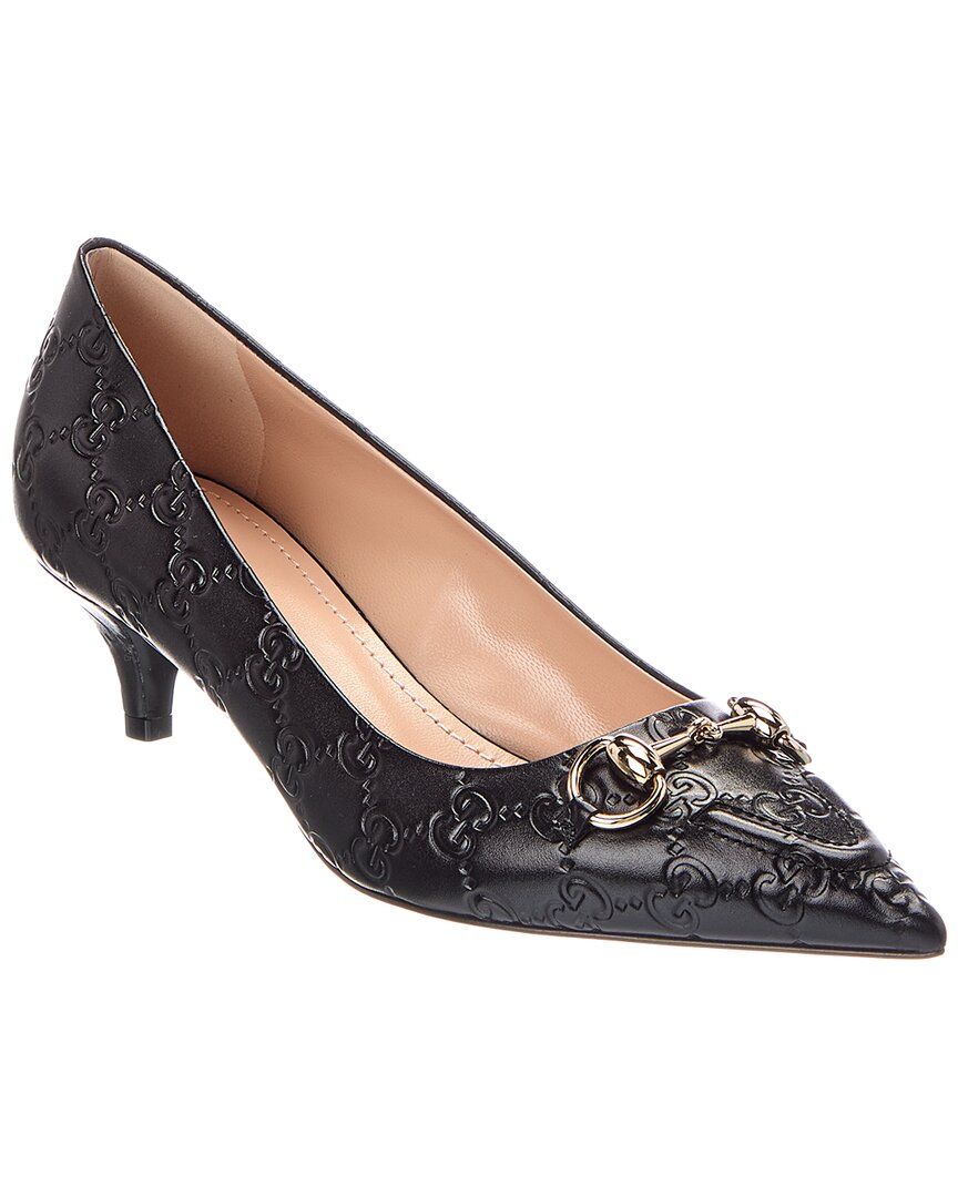 Gg 50Mm Horsebit Leather Pump
