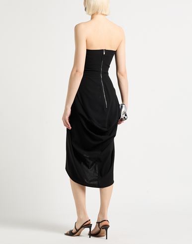 Woman Midi dress Black Size 2 Wool