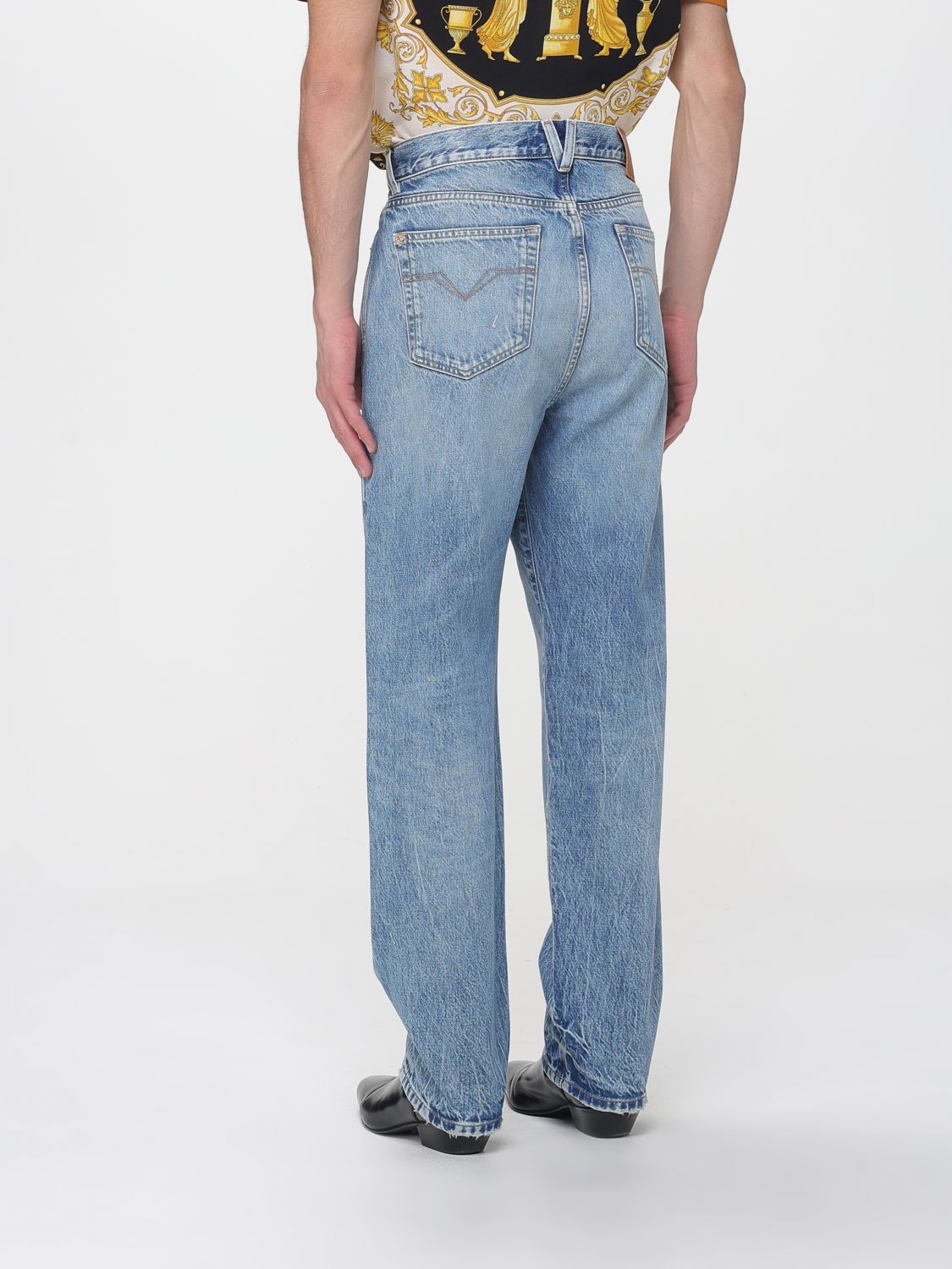 Jeans Men color Stone Washed