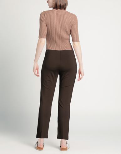 Woman Pants Dark brown Size XL Viscose, Polyamide, Elastane