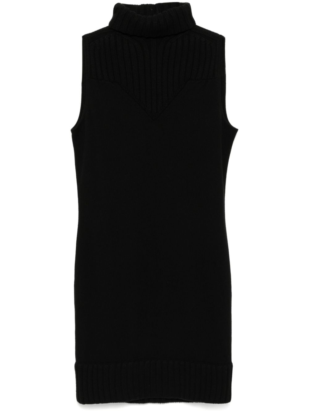 2004 sleeveless shift dress - Black