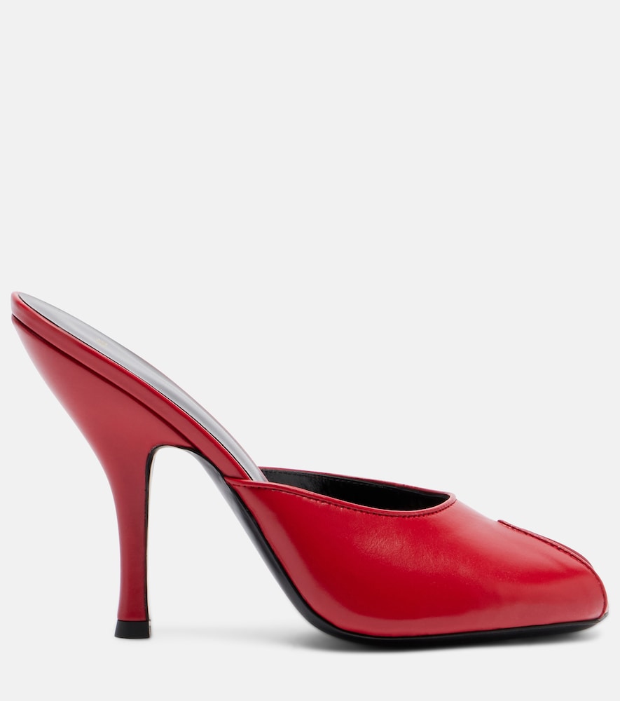 Date leather mules
