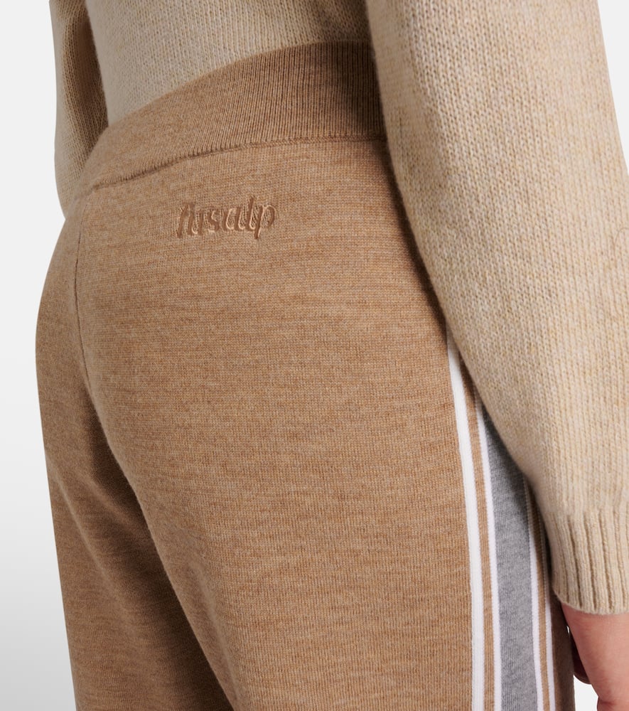 Benada striped wool-blend straight pants