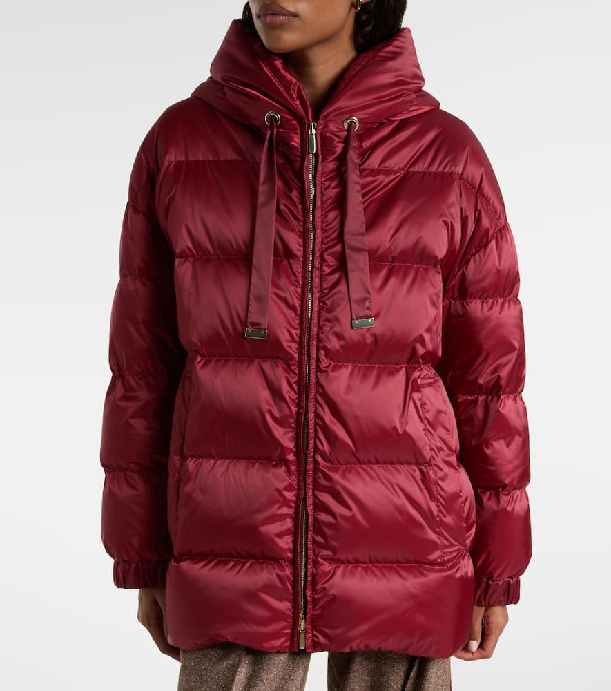 Felice hooded taffeta down jacket