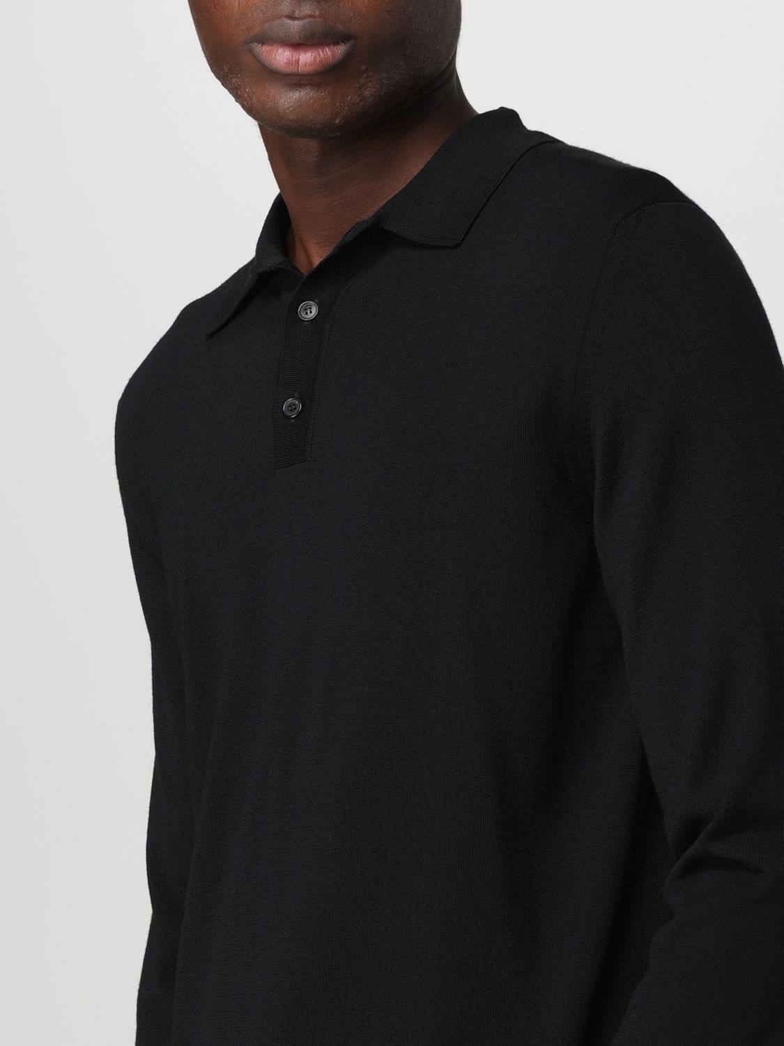 Polo Shirt Men color Black