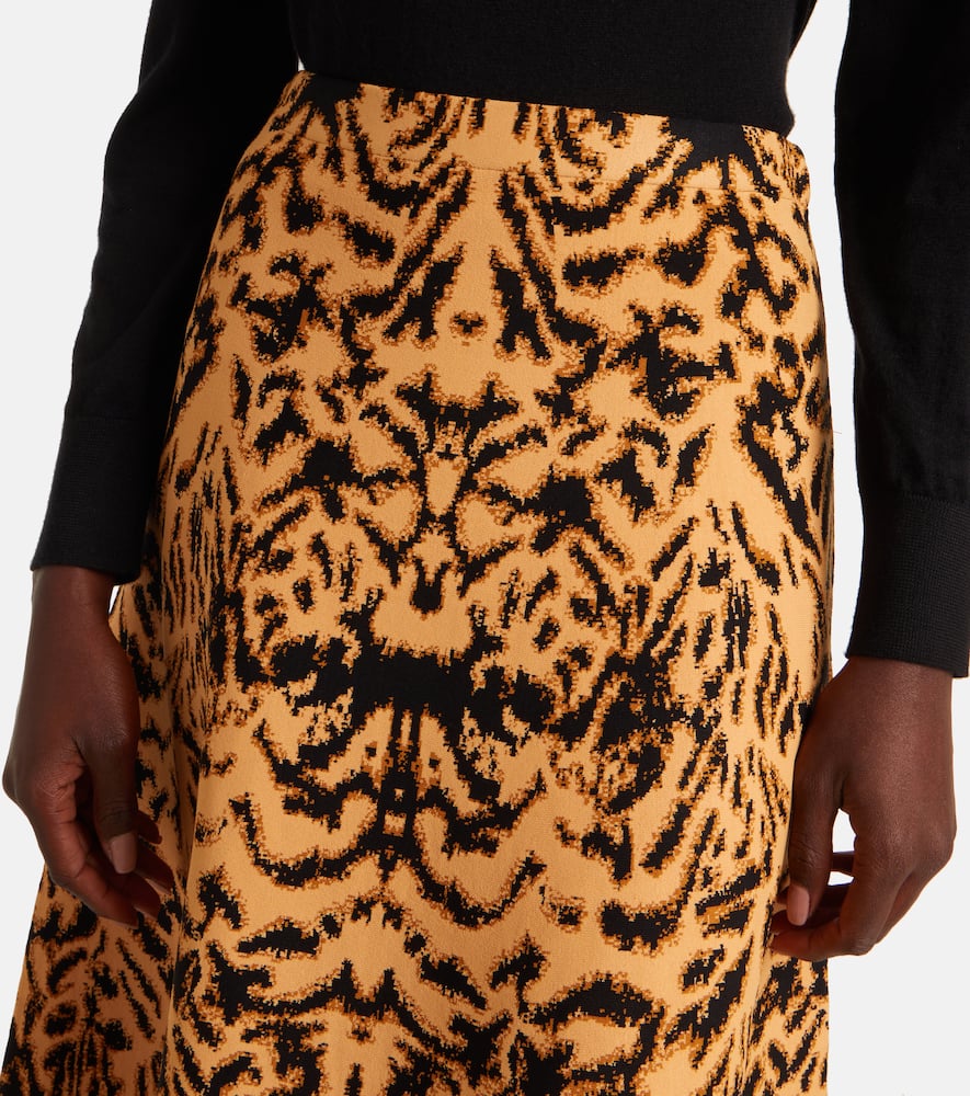 Lani jacquard midi skirt