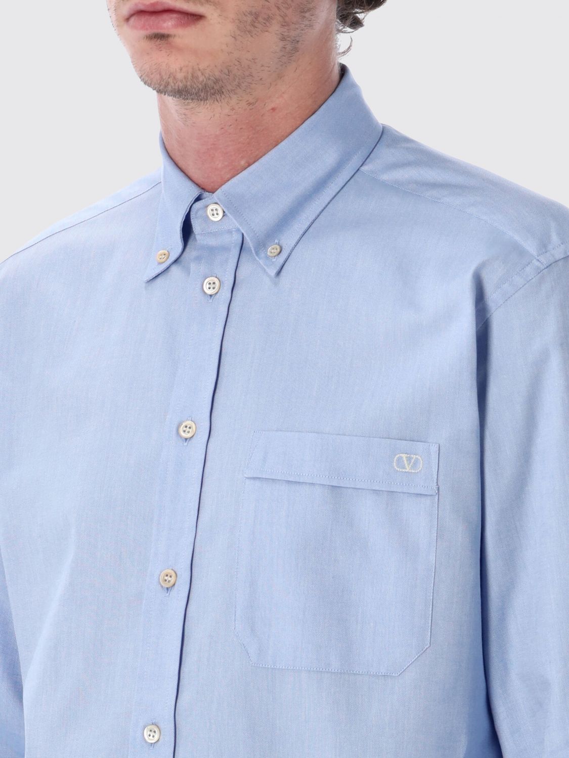 Shirt Men color Sky Blue