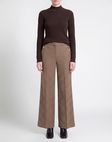 Woman Pants Camel Size 8 Wool, Polyester, Viscose, Elastane