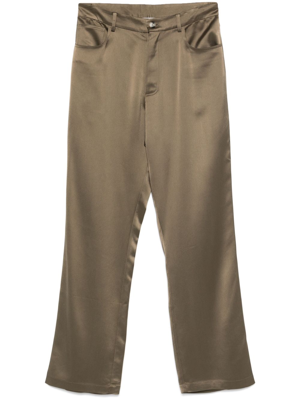 Satin trousers - Brown