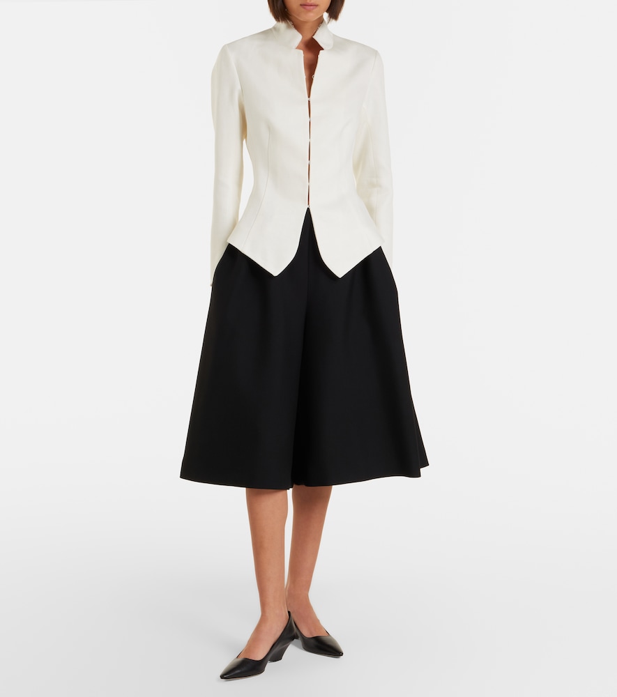 Fauna virgin wool Bermuda shorts