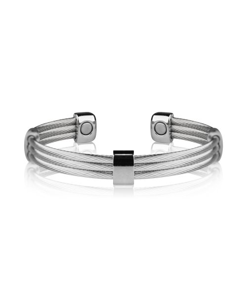 366 Trio Cable Stainless Steel Magnetic Bracelet
