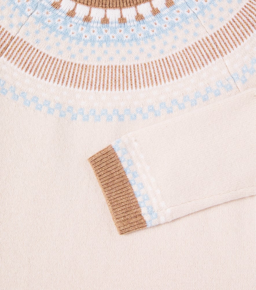 Wool jacquard sweater