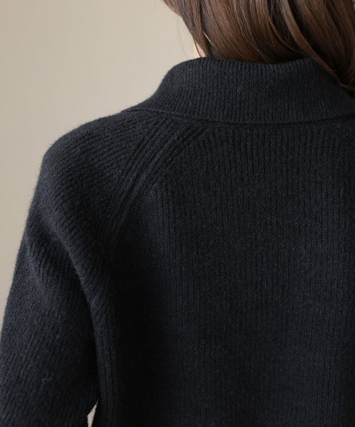 Two-way zip-up daily soft knit cardigan 3 colors