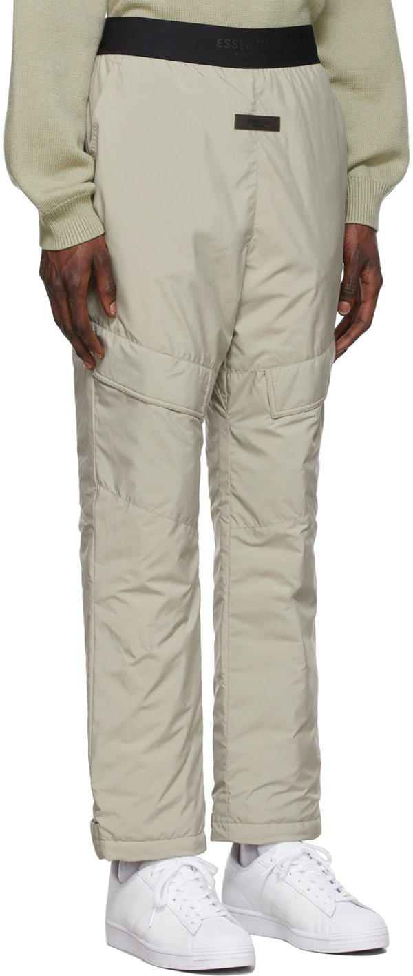 Green Polyester Cargo Pants