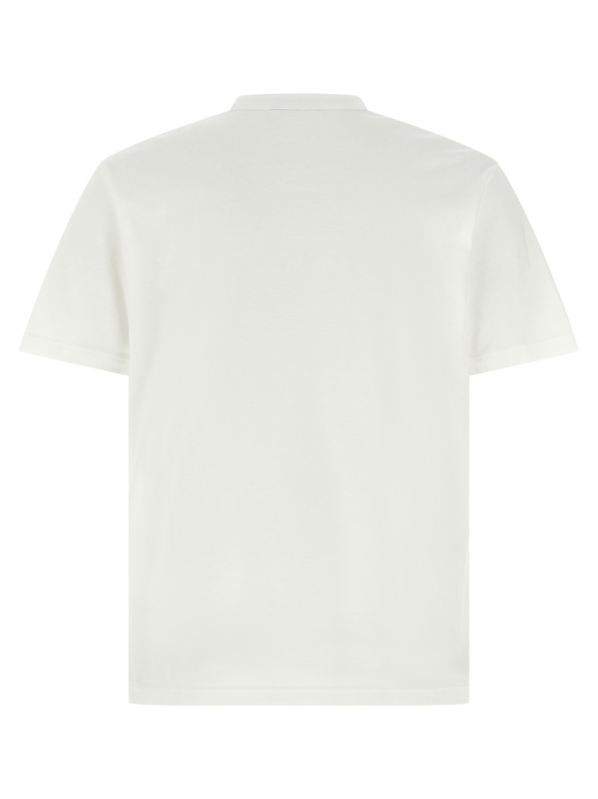 White Logo Print T-shirt