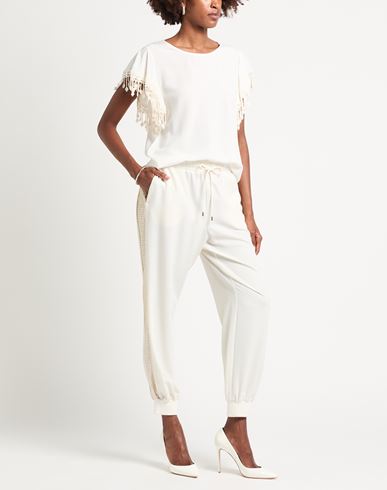 Woman Top Ivory Size 6 Viscose