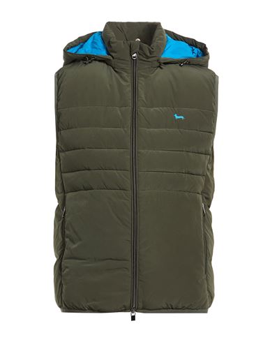 Man Vest Military green Size M Polyester, Polyamide