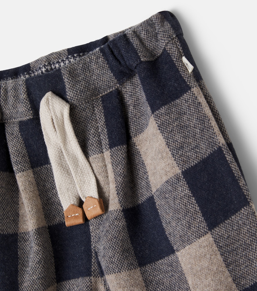 Baby Firenze checked flannel pants
