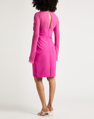 Woman Midi dress Fuchsia Size 10 Polyester, Elastane, Silk