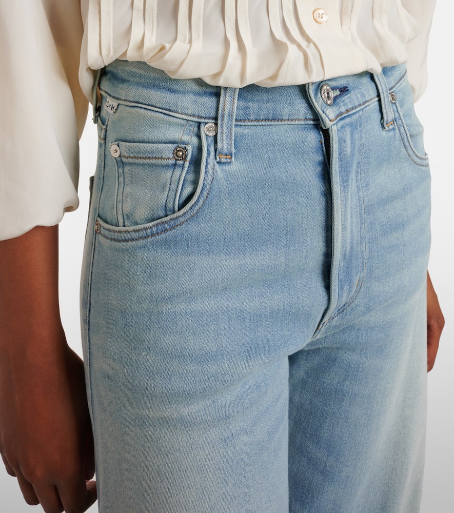 Amari high-rise wide-leg jeans