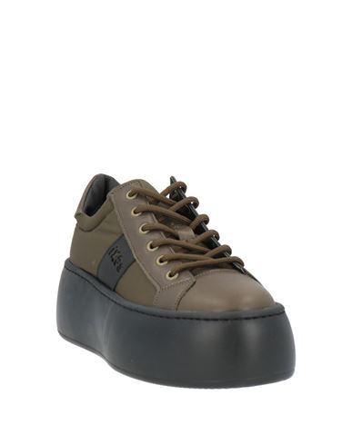 Woman Sneakers Military green Size 7 Textile fibers
