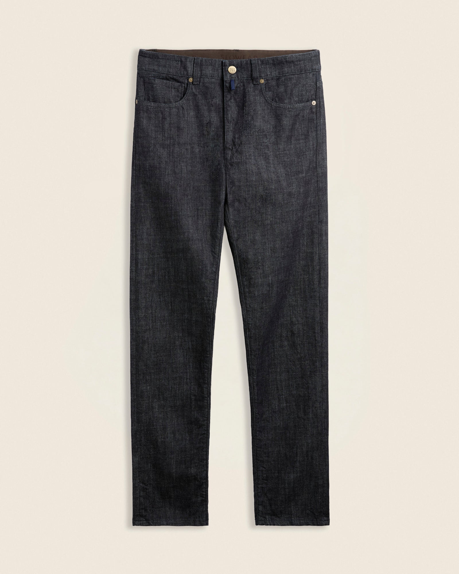 Slim fit stretch denim fivepocket trousers dark blue