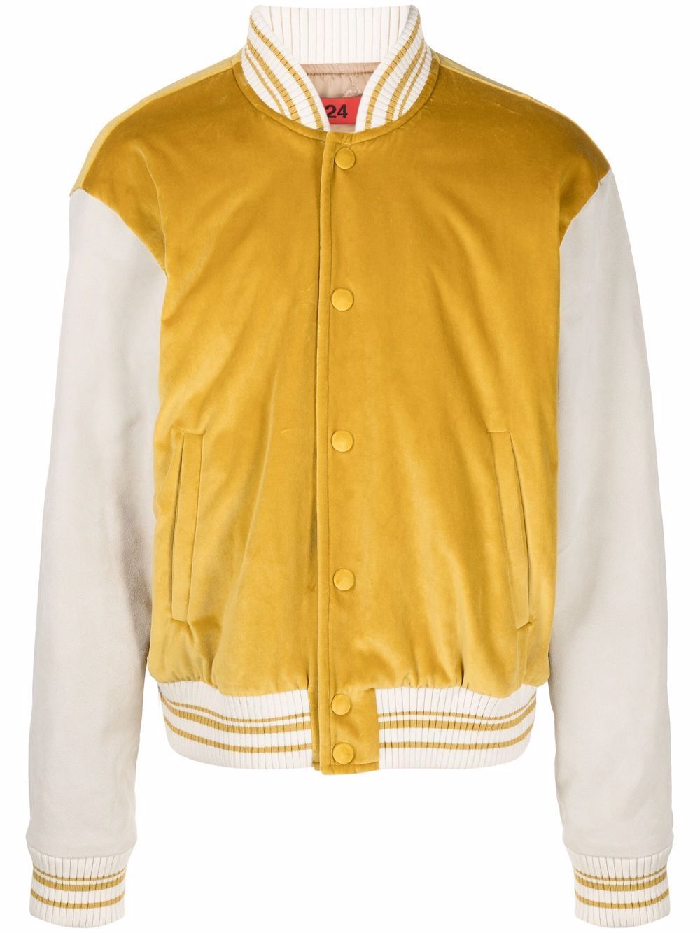 Two-tone bomber jacket - Yellow
