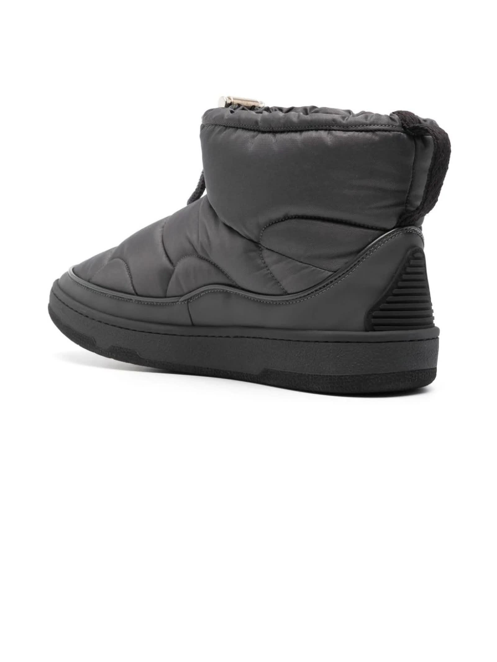 Dark Grey Padded Ankle Boots