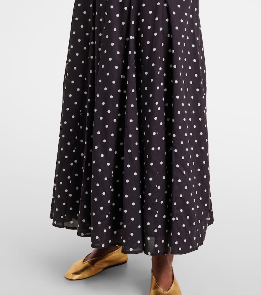 Paloma polka-dot maxi dress