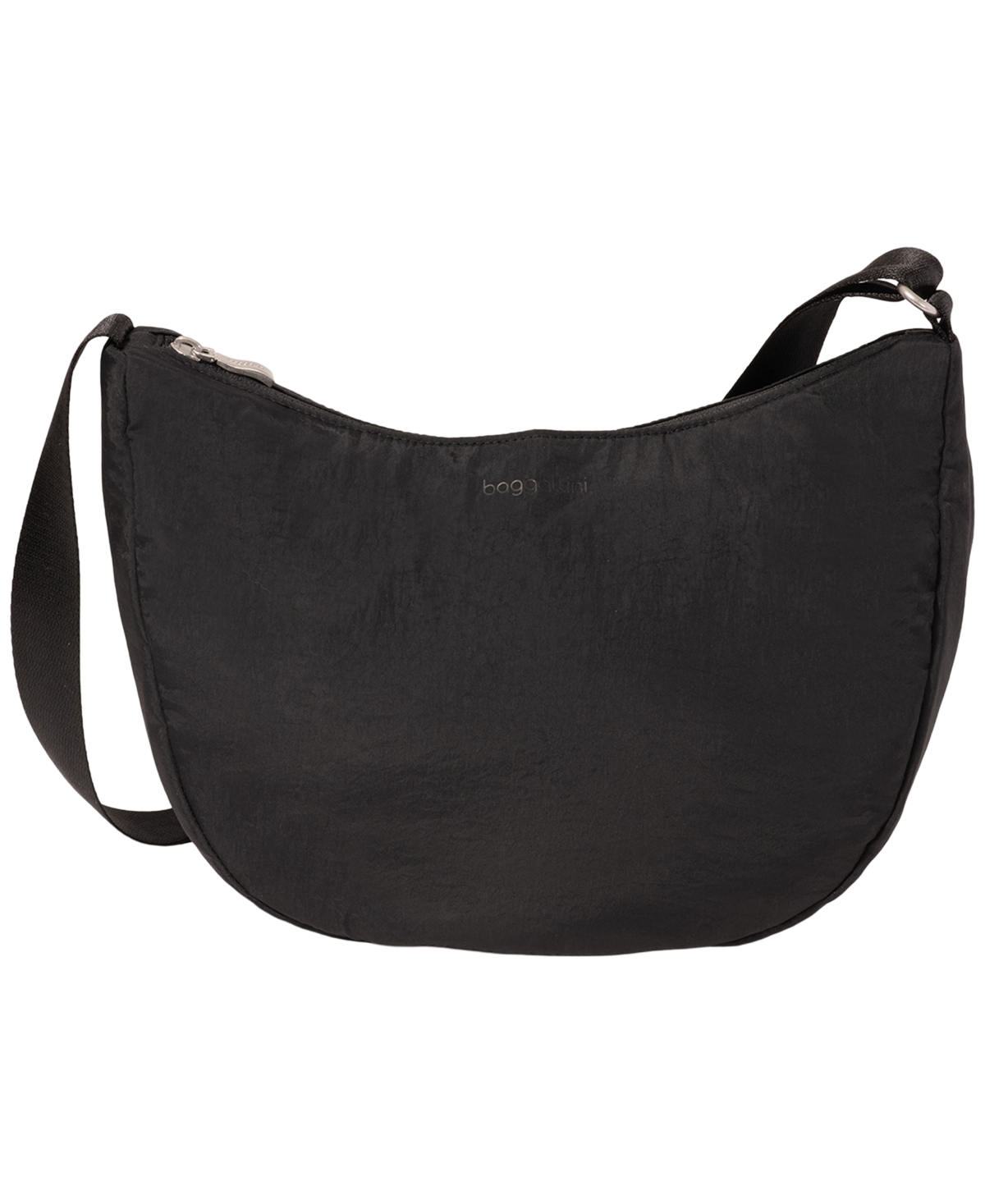 Medium Size Swift Crescent Crossbody Bag - B-lite Black